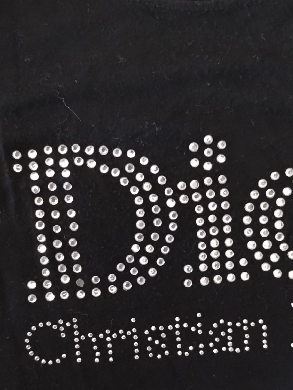 Christian Dior Black Tee with Signature Label - Picture 14 of 16